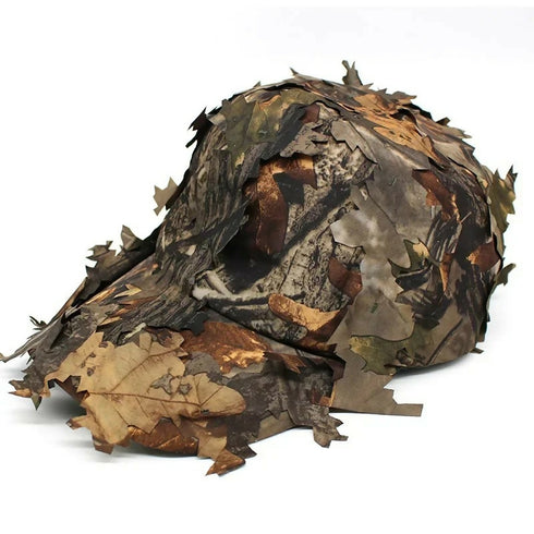 Camping Hunting Camouflage Leaf Cap